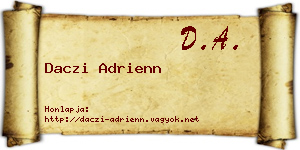 Daczi Adrienn névjegykártya